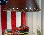 American Hero Fire Fighters Fireman Boots Desktop Table Lamp With Laced ... - $69.95