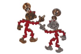 1950&#39;s Reddy Kilowatt Advertising Screw back earrings - £29.60 GBP