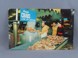 Vintage Postcard - Fisherman&#39;s Wharf Crab Stand San Francisco - Smith News Co. - £11.99 GBP