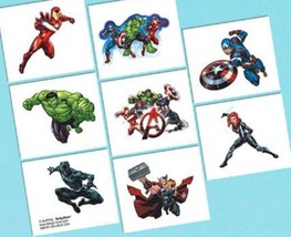 Epic Avengers Temporary Tattoos 8 Ct Birthday Party Favors - $3.36