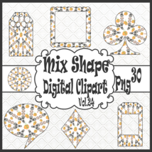 Mix Shape Digital Clipart Vol. 24 - $5.00