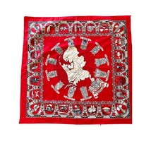 Vintage Netherlands Souvenir Scarf Coats Of Arms, Map Famous Sights - £15.81 GBP