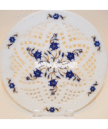 12&quot; Marble Plate Filigree Lapis Lazuli Marquetry Inlay...-
show original... - £310.82 GBP