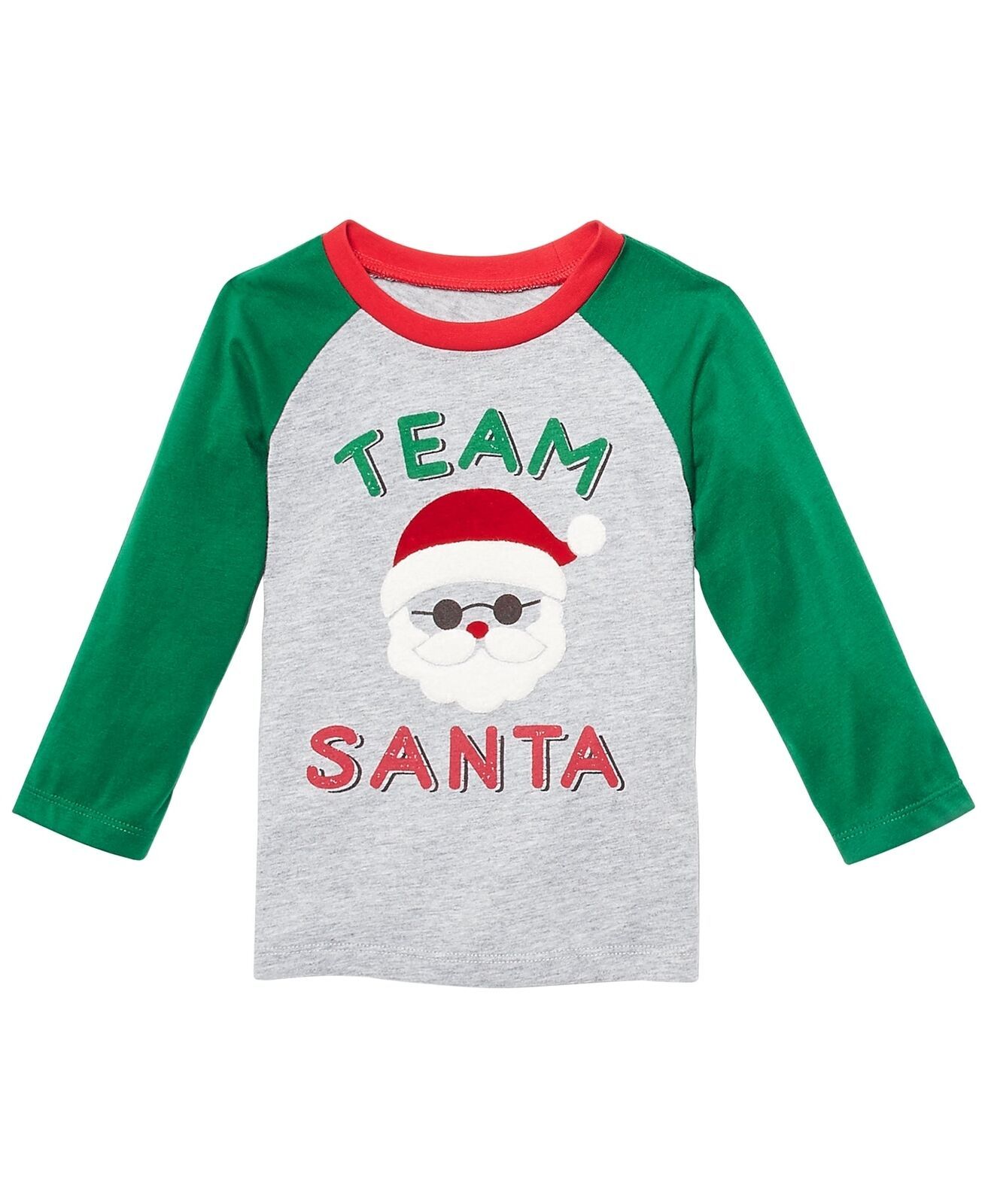 Primary image for First Impressions Infant Boys Team Santa Print T-Shirt,Shadow Heather,3-6 Months
