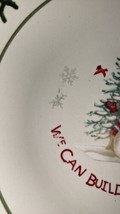We Can Build A Snowman9&quot; Stoneware Vegetable Serving Bowl Graphic Wear - £13.98 GBP