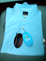 2015 Greg Norman Short Sleeve Sky Blue Men&#39;s Golf Shirt New w/Tags Sz Lg, XL,2XL - £19.43 GBP