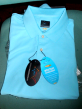 2015 Greg Norman Short Sleeve Sky Blue Men&#39;s Golf Shirt New w/Tags Sz Lg, XL,2XL - £18.48 GBP