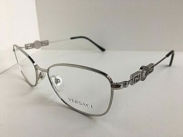 New Versace Mod.3112 0001 Silver 52mm Women&#39;s Eyeglasses Frame Italy #9,A - £133.67 GBP