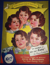 Vintage Karo Syrup Dionne Quintuplets Recipe Booklet 1937 - £23.50 GBP