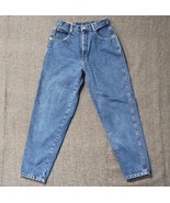 Vintage Forenza Denim Blue Jeans Size 8P Petite Hi Rise Mom 1980s 90s Style - $21.15