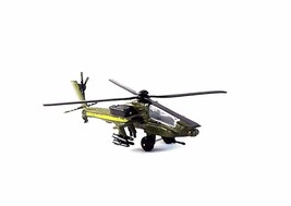 APACHE AH 64A MILITARY, MOTORMAX DIECAST HELICOPTER MODEL, 4.5 INCH - £26.32 GBP