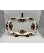 Royal Albert Bone China OLD COUNTRY ROSES Rectangular Sandwich Tray - $49.99