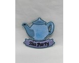 Tea Party Embroidered Iron On Patch 2&quot; - $9.89