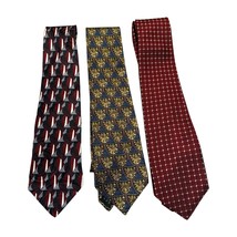 Zylos George Machado &amp; Elizabeth Nell Mens Necktie Silk Multi Patterned Lot of 3 - $38.69