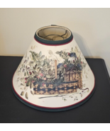 Vintage Full Size Slip-Uno Fitter Lamp Shade Lampshade Baskets with Flowers - £15.73 GBP