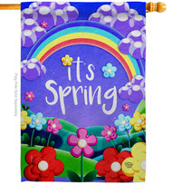 Colorful Spring - Impressions Decorative House Flag H192499-BO - £29.73 GBP