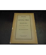 GERMAN PAMPLET MINNEAPOLIS MINN. 1897 FREE SHIPPING - $46.74