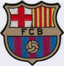 Futbol Club Barcelona FC Barca Spain Football Badge Iron On Embroidered Patch - £7.98 GBP