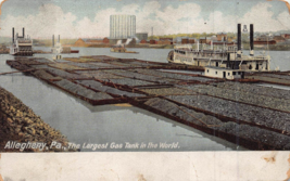 Allegheny Pennsylvania Pa ~ il più Grande Gas Tender IN World-Steamerships ~1908 - £5.97 GBP