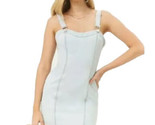 Light Wash Denim Jean Overall Mini Dungaree Dress Size S NEW - $15.73