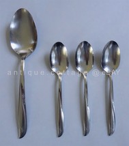 vintage ONEIDA COMMUNITY STAINLESS FLATWARE TWIN STAR 4pc SERVING &amp; TEA ... - $42.08