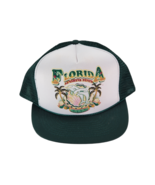 Vintage Florida Sunshine State Dolphin White Mesh Snapback Trucker Hat - $288.99 MXN