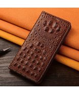 Generic For iPhone 14 Plus (Color: DARK BROWN) Genuine Leather Flip back... - $136.15