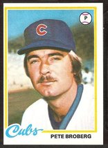 Chicago Cubs Pete Broberg 1978 Topps # 722 EX/NM - £0.39 GBP