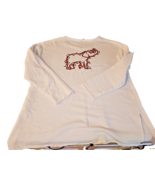 Crown &amp; Ivy Elephant Christmas Lights Raw Edge Sweat Shirt Womens Pullov... - $11.60