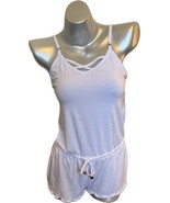 California Waves Romper Size XS Arctic White Caged Neck Swim Coverup NEW - $470.41 MXN