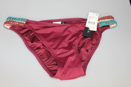 La Blanca Swimwear Running Stitch Hipster Bikini Bottoms LB9EC93 Sz 12 Mahogany - £26.75 GBP