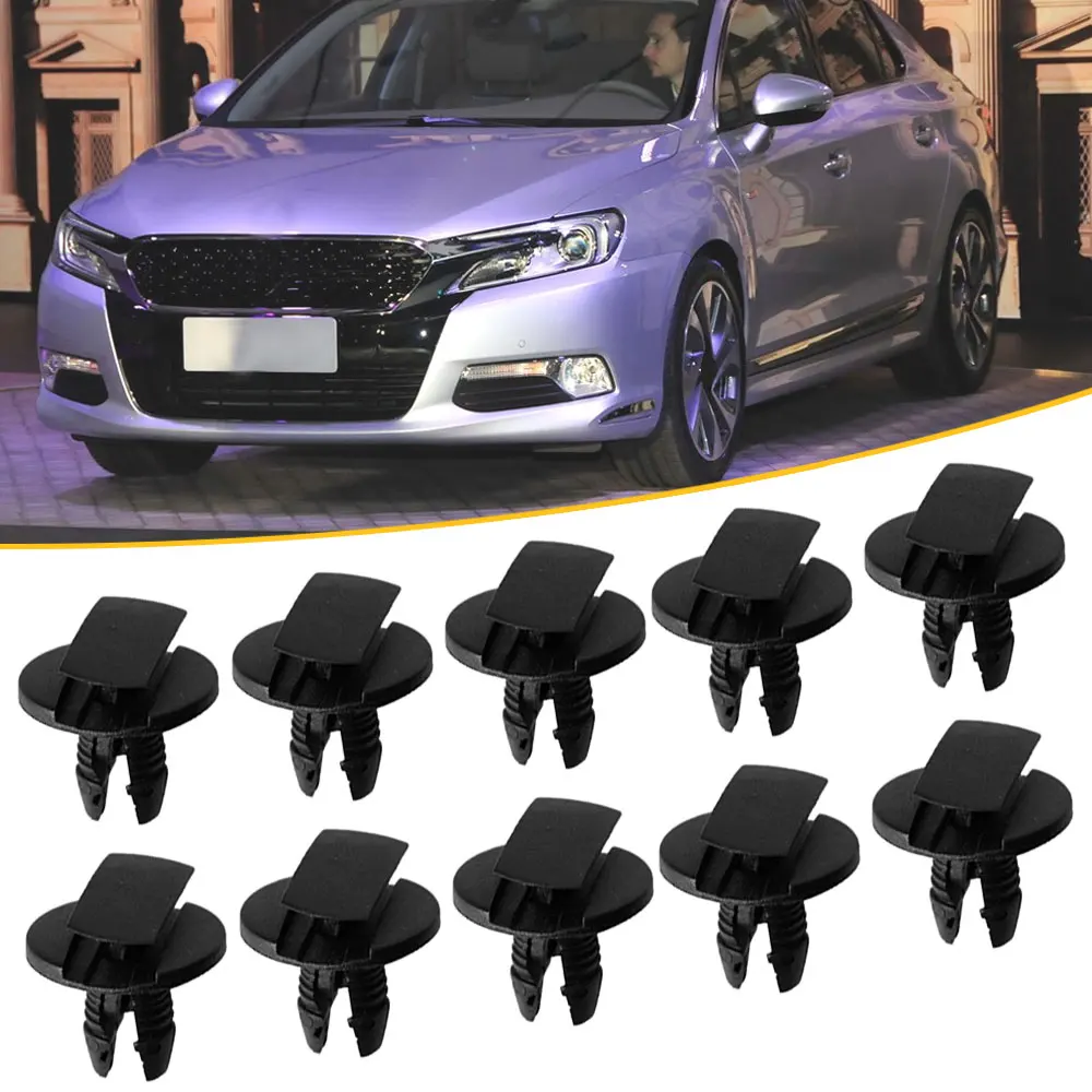 20pcs for Peugeot Citroen Black Plastic Interior Clip Auto Fastener Car Push - £12.09 GBP