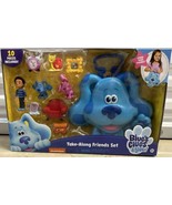 Blue’s Clues & You Take Along Friends Play Set Blue Carry Case 10 Pieces New Toy - $21.99
