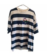 Vtg 90s Disney Store Dopey Striped Embroidered XL Made In USA Distressin... - £75.67 GBP