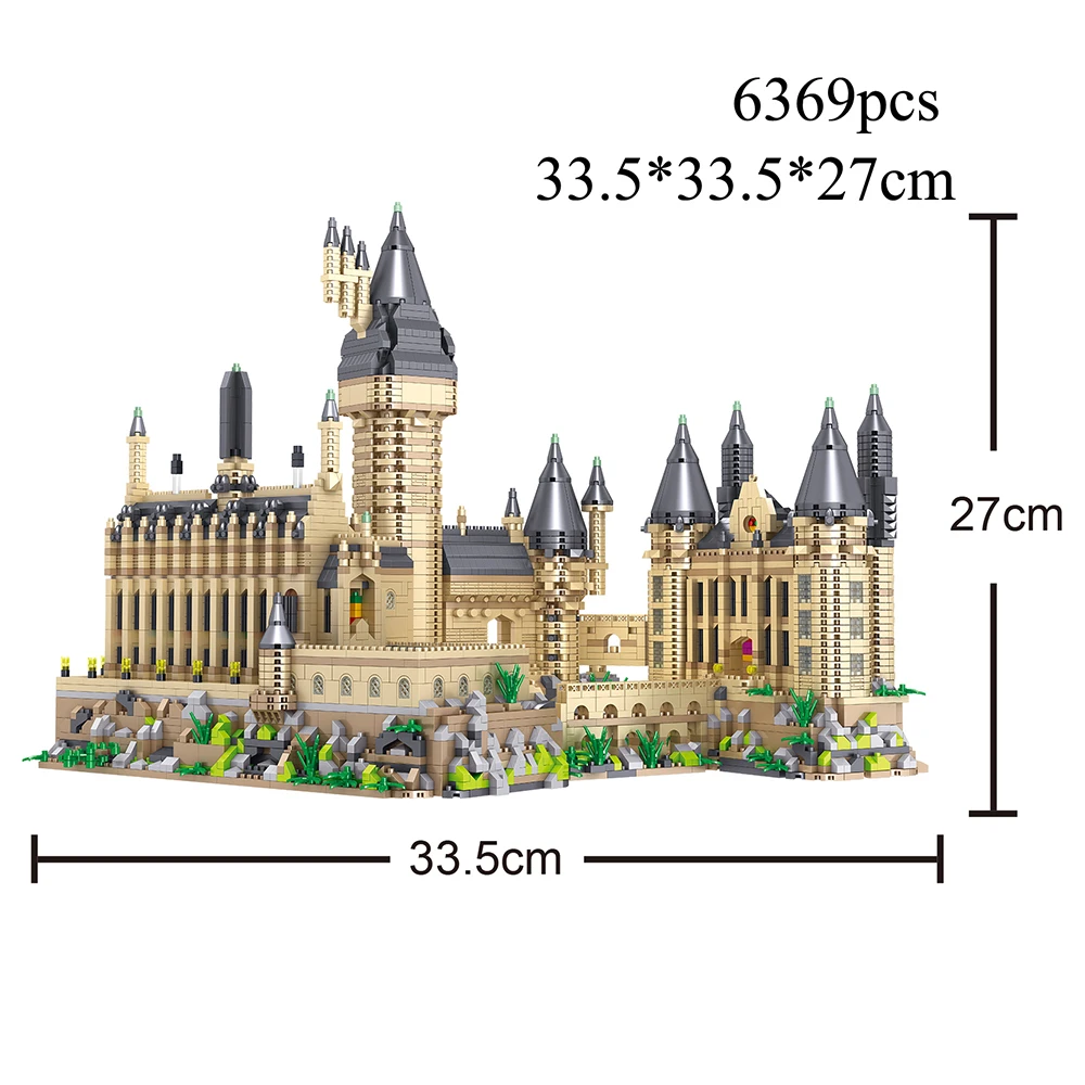 Assembly Puzzle Toy for Children Magic Castle Building Block 3D Model DIY Brick - £60.47 GBP+