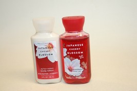Bath &amp; Body Works Japanese Cherry Blossom Body Lotion &amp; Shower Gel 3 Oz Each - £10.11 GBP
