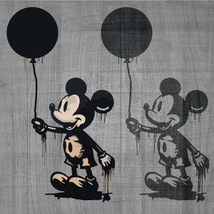 Banksy Mickey Mouse, Banksy Vinyl Wall Decal Design, Cut Files, Cricut, SVG - £1.59 GBP