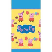 Peppa Pig Plastic Table Cover Birthday Party Supplies 1 Per Package 54 x 96&quot; New - £6.34 GBP