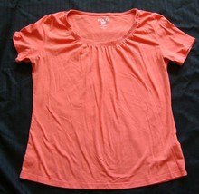 Riders By Lee  Instantly Slims You  orange short sleeve top size  L - £3.95 GBP