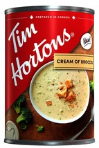 4 Cans Tim Hortons Cream of Broccoli Soup 540ml Each- From Canada- Free ... - £25.30 GBP