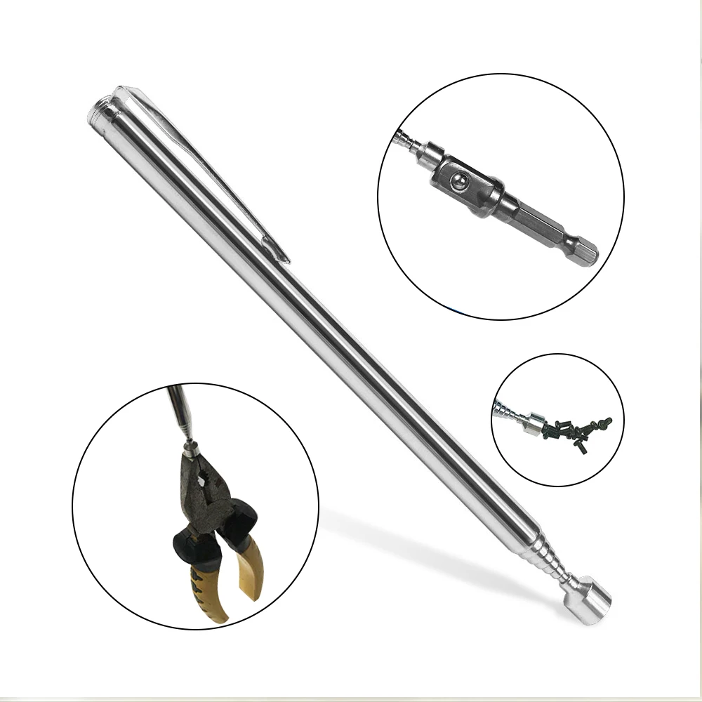 Mini Portable Telescopic Magnetic Magnet Pen Pick Up Rod Stick Extending Magnet  - £131.59 GBP