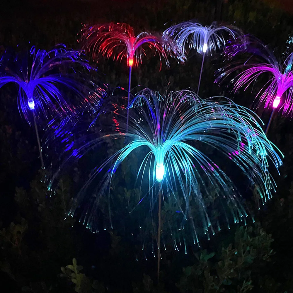 Solar Light Simulation Jellyfish Fireworks scape Light LED Atmosphere Light Outd - £86.21 GBP