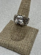 Silpada Sterling Silver &amp; White CZ UPTOWN Ring Size 9 RETIRED! - $64.40