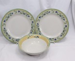 PTS International Blueberry Chop Plates and Serving Bowl Set of 3 - £30.96 GBP