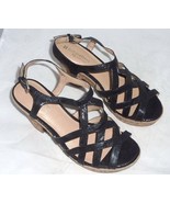 Naturalizer Women&#39;s Cork Wedge Black Snakeskin Print Strappy Sandals Siz... - $24.75