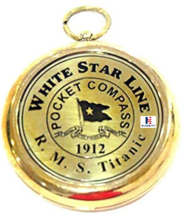 Brass Compass RMS Titanic 1912 Brass Pocket Gift Beautiful Working Model - £22.91 GBP