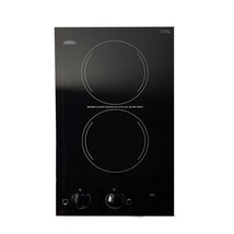 Summit CR2220B 12-inch Wide 240V 2-Burner Radiant Glass Electric Cooktop... - £285.61 GBP