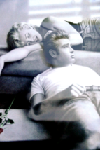 Marilyn Monroe James Dean Icons Art Print 36in x 24in large wall poster - $34.25