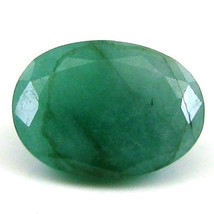 Certificado 3.85Ct Verde Natural Esmeralda ( Panna ) Corte Ovalado Piedra - £21.45 GBP