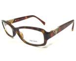 PRADA Eyeglasses Frames VPR 10N AB6-1O1 Gold Tortoise Gold Oval 51-16-135 - £74.97 GBP